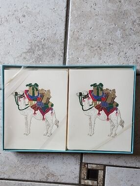 Vtg 1993 Katherine Barnwell For Tiffany & Co.  Christmas Cards In Case Set Of 25